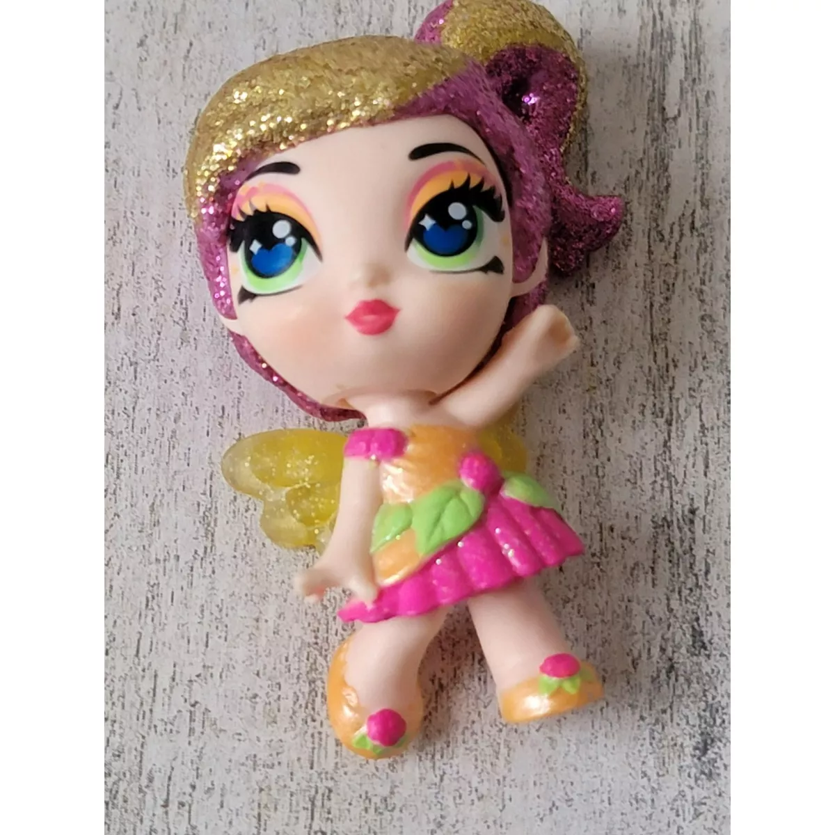 Hatchimals pink glitter gold Fairy Girl mini doll toy figure