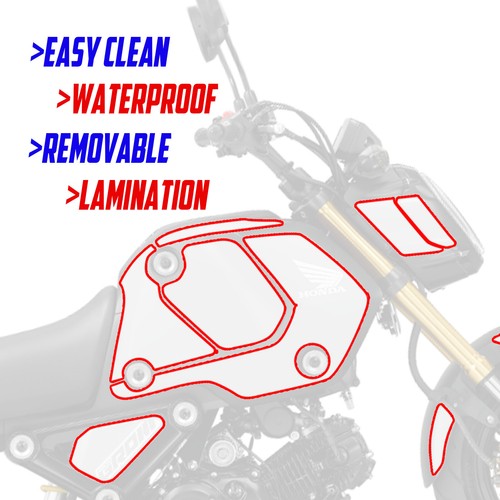 Adhesivo envolvente carenado carrocería verde hexagonal para Honda MSX 125 Grom 2021 2022 2023 - Imagen 5 de 5