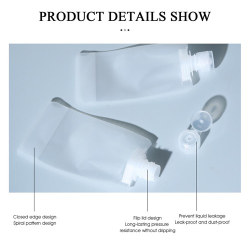 3 Pack Travel Bottles for Toiletries Leak Proof Silicone Travel Containers - Picture 5 of 15