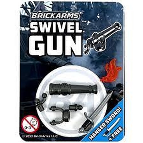 BrickArms Swivel Gun and Hanger Sword for Minifigures NEW - Picture 1 of 2