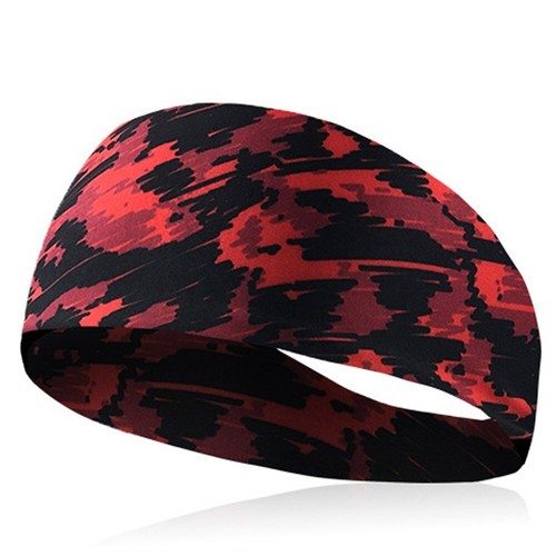 Fascia per capelli unisex uomo elastica mimetica sportiva corsa palestra yoga - Foto 9 di 9