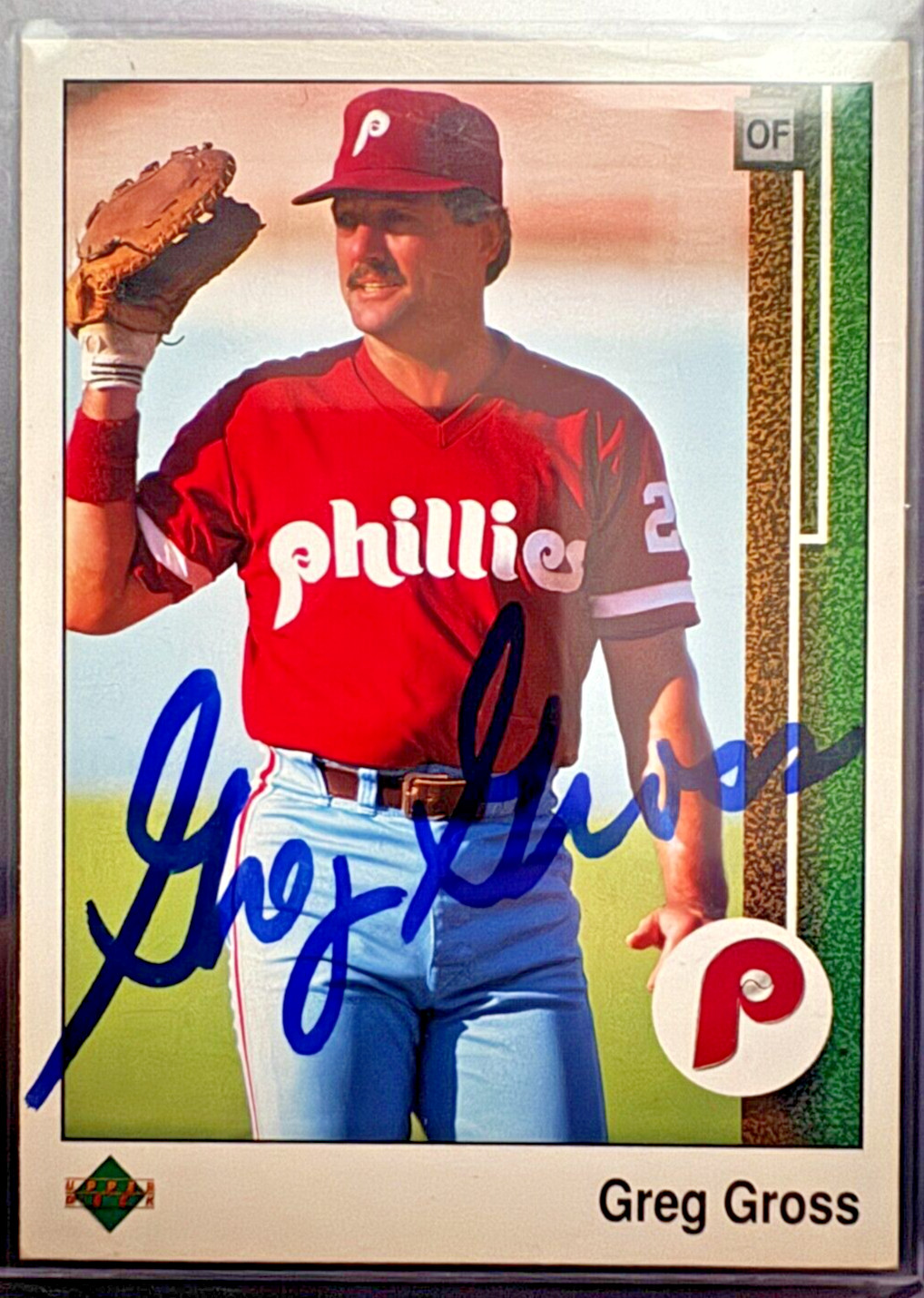 1989 Upper Deck - #534 Greg Gross Hand Signed Autograph