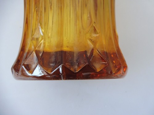 Sowerby Art Deco Amber Glass Vases - Imagen 6 de 9