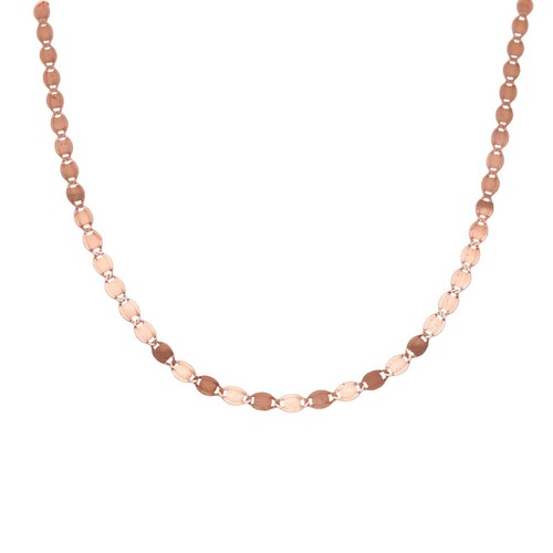 14k Rose Gold Mirror Valentino Adjustable 14"to17" 3mm Rose Gold Choker/Necklace - Picture 1 of 6
