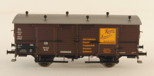 Brawa 48657 Closed Car DB Type Gh03 Freight Wagon RITTER SPORT 2 Axles H0 1:87 - Picture 3 of 6