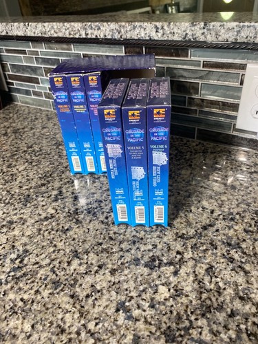 CRUSADE IN THE PACIFIC 6 VHS Tape Box Set Turner/New Line Home Video, 3 sealed - Picture 2 of 7