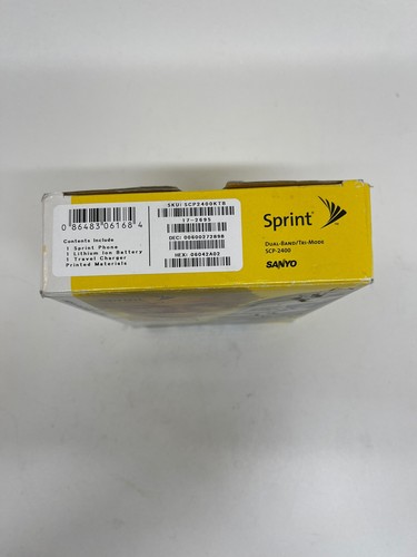 Sanyo SCP-2400 Very Rare - For Collectors Sprint PCs Vision Box Manual - Picture 4 of 8