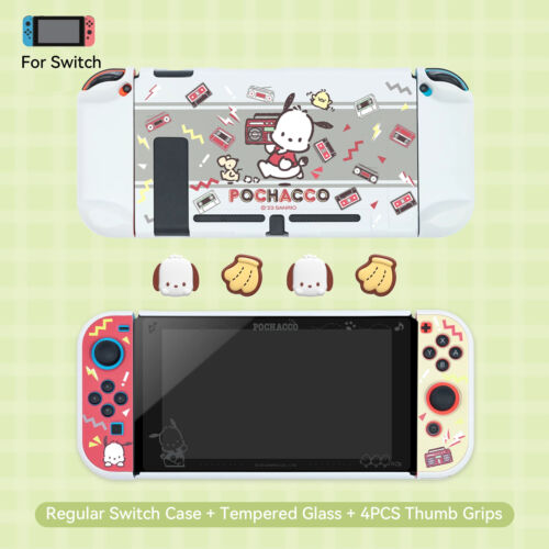 GeekShare X Sanrio Protective Case for Nintendo Switch/OLED Pochacco Card Slots - Picture 29 of 33