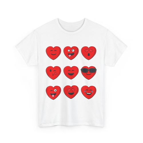 Valentines Day Silly Faces Hearts Funny Boys Girls T-Shirt - Picture 8 of 24