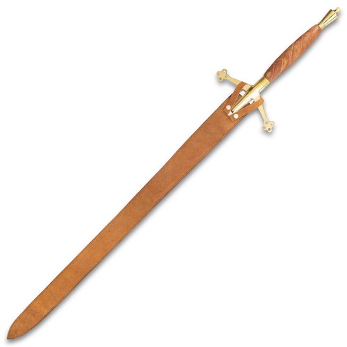 43" Full Size Medieval Scottish Claymore Sword Cosplay Knight Two-Handed Fantasy - Picture 4 of 5