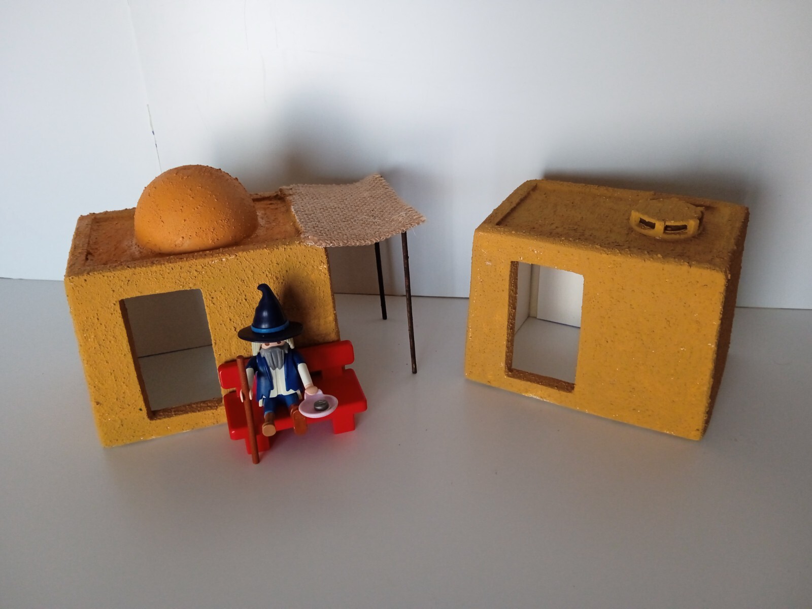 2 Casas Belen egipcia + vagabundo Playmobil custom