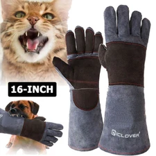 Anti-Bite Gloves Animal Training Handling Chew Protective Gloves Dog Cat Parrot