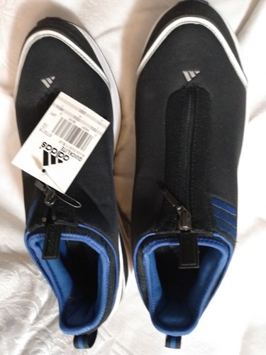 Scarpe Adidas Quicklite 2001 Zip Top Uomo 10.5 Blu Nero Nuove Con Scatola Rare Vintage - Foto 3 di 5