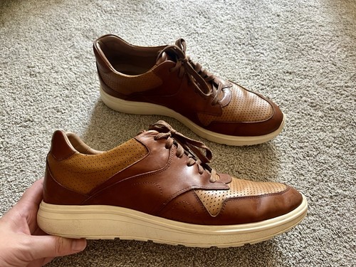 Allen Edmonds "OSBORN" Herren Größe 11,5 D Braun Leder Elegant Oxford Turnschuhe