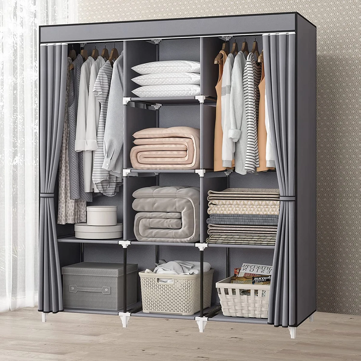 Portable closet for hanging on sale clothes