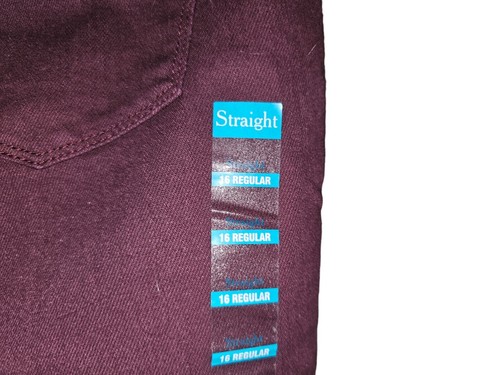 Pantalones LL Bean Mujer Granate Talla 16 Regular Calce Favorito Recto Marca Nuevos con Etiquetas - Imagen 7 de 14