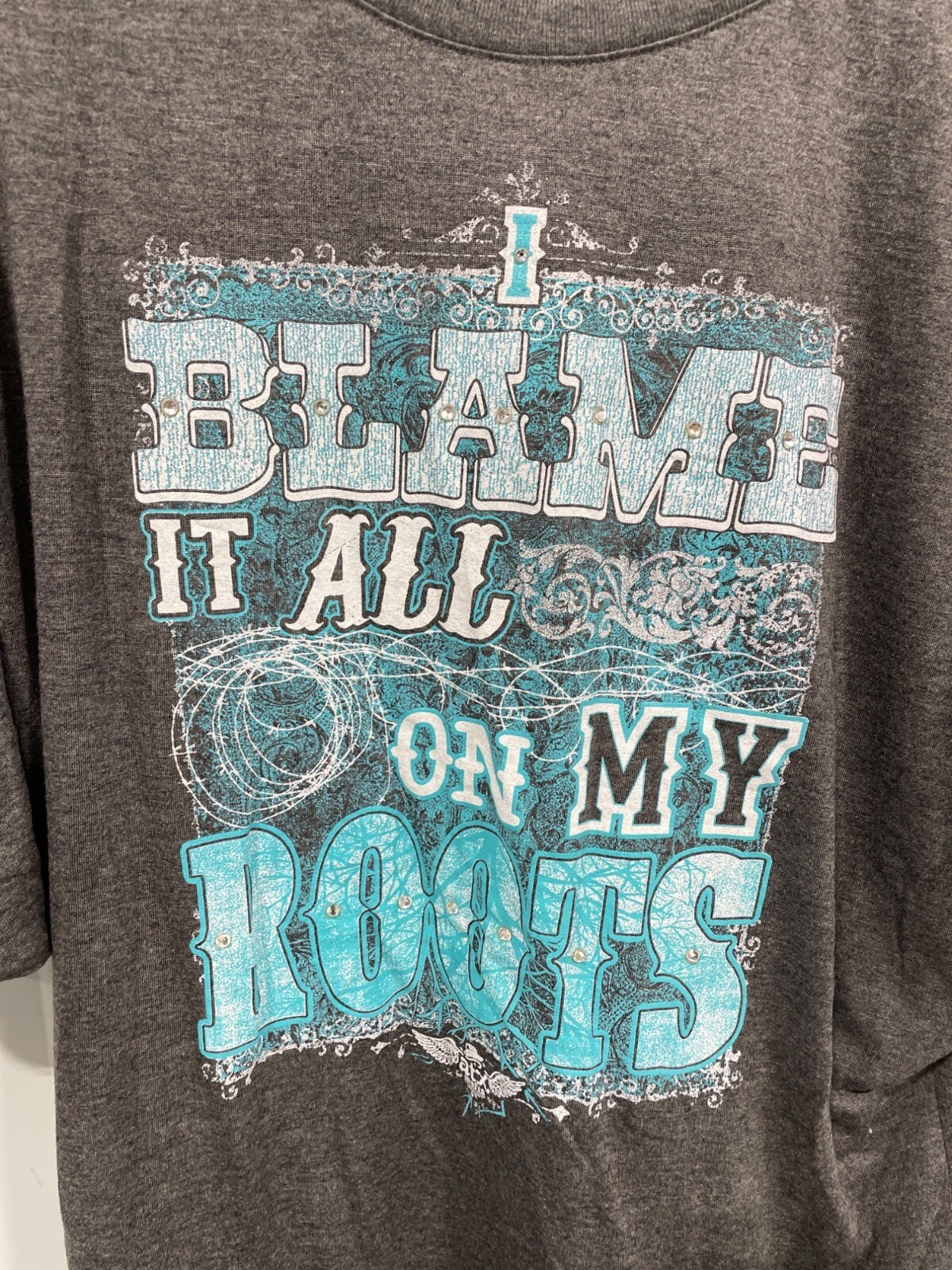 I Blame It All On My Roots Graphic Tee Womens XL … - image 3