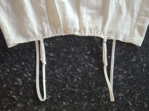 ladies S8 Seed Heritage CLOUD CREAM singlet ADJ STRAPS ELASTIC BACK SWING BLOUSE - Foto 2 di 4