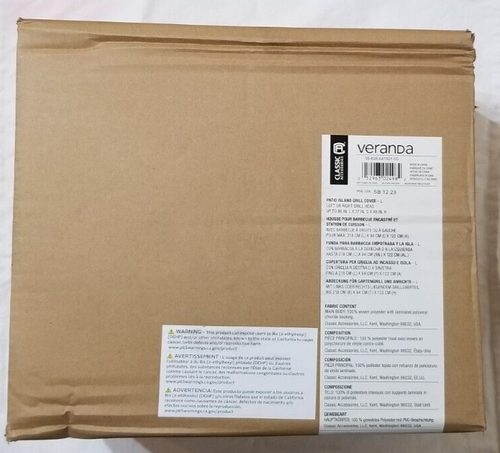 Classic Accessories Veranda Water-Resistant 86 Inch Island BBQ Grill Head Cover - Picture 3 of 6