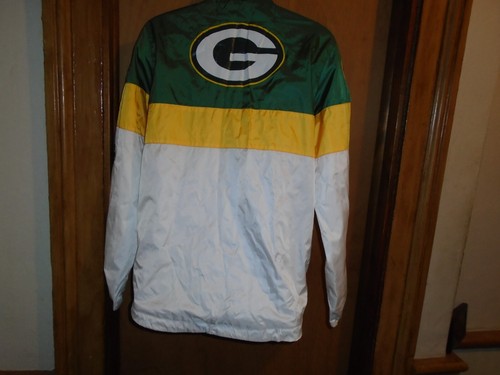 Green Bay Packers Men's 1/4 Zip Pullover Windbreaker Small EUC - Picture 5 of 5