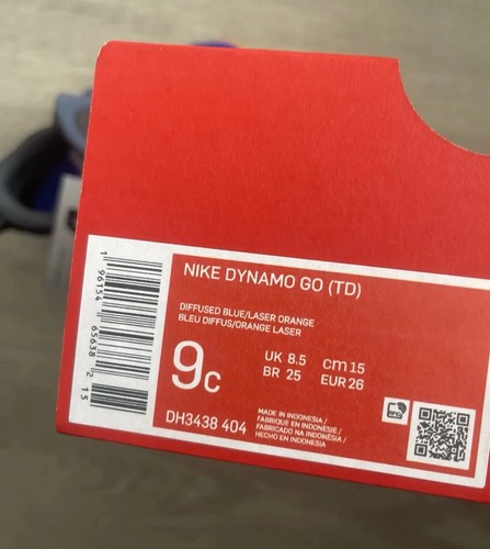 Nike Dynamo GO TD Diffused Blue Navy Toddler Infant Trainers DH3438-404 Uk 8.5 - 第 14/15 張圖片