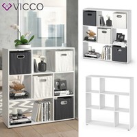 Raumteiler Nove 7 FäCher Weiß - BüCherregal WüRfelregal Standregal Regal Vicco