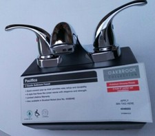 OakBrook Pacifica 67499W-6101 Chrome Finish 2 Handle Bathroom Pop-Up Faucet