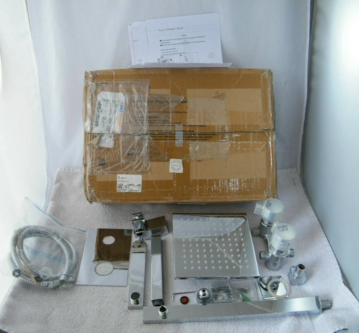 LIGHTINTHEBOX 8" SHOWER FAUCET, S196350000001, LED, COLOR CHANGING HEAD