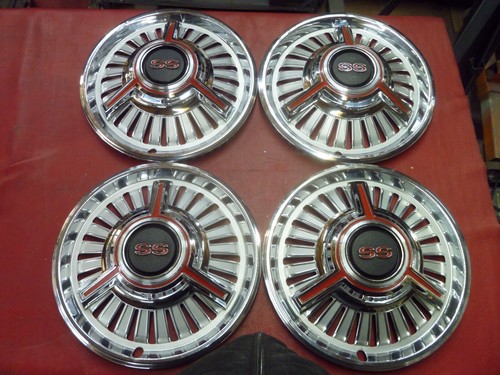 VINTAGE NOS 1965 CHEVY NOVA CHEVELLE MALIBU SS SPINNER HUBCAPS WHEEL COVERS - Picture 12 of 12