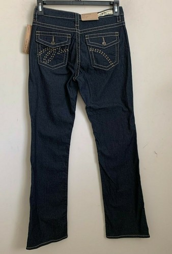 PZI Jeans Ella Boot Cut Dark Blue Zip Button Pockets Stretch Size 10/34 NEW - Picture 2 of 10