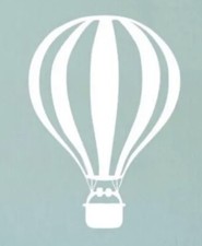 20 Hot Air Balloon Shape Wall Stickers Balloons Vinyl Decal Nursery Kids Bedroom