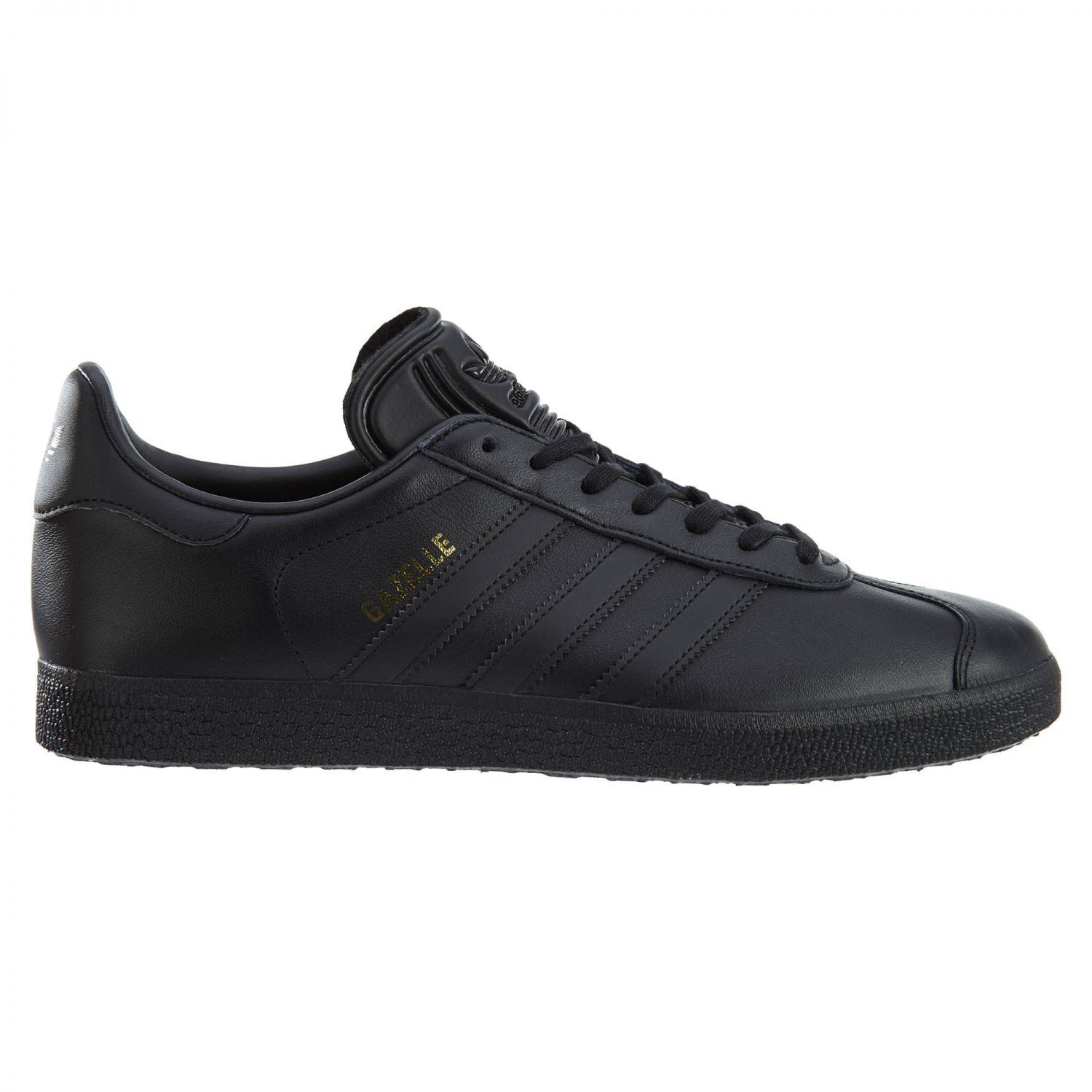 Adidas Gazelle Mens BB5497 Black Gold Metallic Leather Athletic Shoes Comfortable Adidas Gazelle Mens BB5497 Black Gold Metallic Leather Athletic Shoes Comfortable