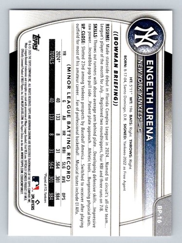 2025 TOPPS BOWMAN BASEBALL CARDS - ROOKIES - PROSPECTS - YOU PICK - BOWMAN 1st - Picture 231 of 497