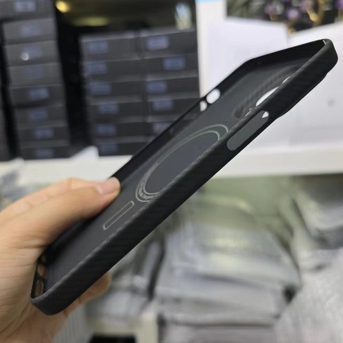 Magnetic MagSafe Real Carbon Fiber BackCover Slim Case f iPhone 14 15 16 Pro Max - Picture 2 of 34