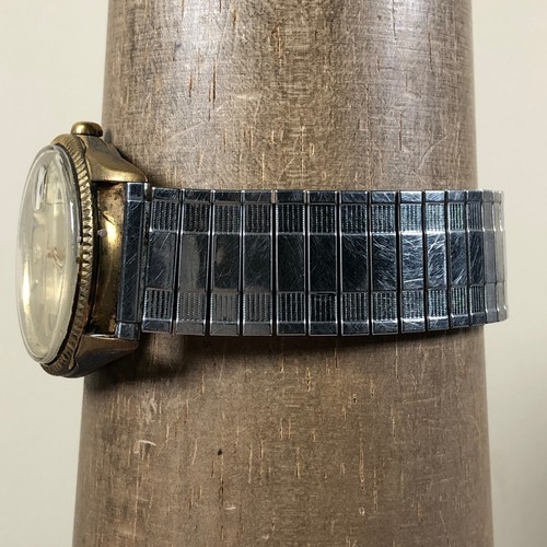 Jules Jurgensen Men 5899 Day Date Silver Expansion Band 35mm Quartz Watch 8" - Picture 3 of 12