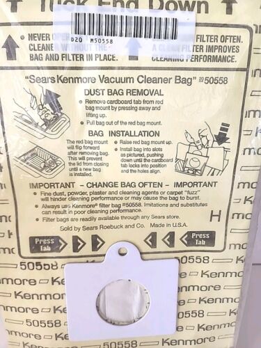 8 Kenmore Kanister Staubsaugerbeutel Micro Liner Filter 2050558 Sears 50558 - Bild 6 von 8