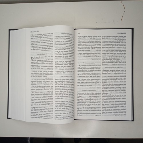 Romanian Bible Large Print references hardback Biblia romaneasca present - Imagen 18 de 22