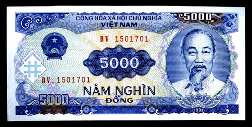 500 Iraqi Dinar + Recieve A 5000 Vietnamese Dong Note Free - Picture 3 of 3
