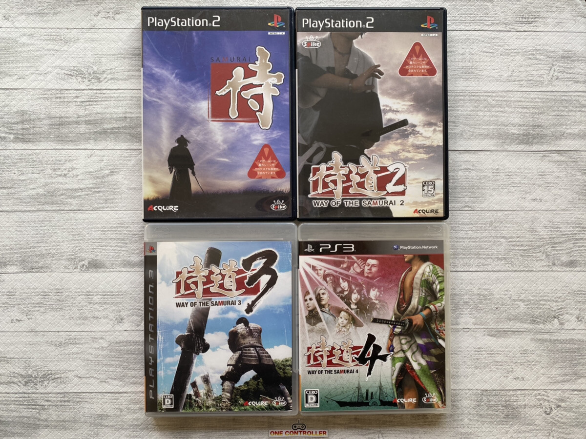 SONY Playstation PS2 & 3 Way of the Samurai 1 & 2 & 3 & 4
