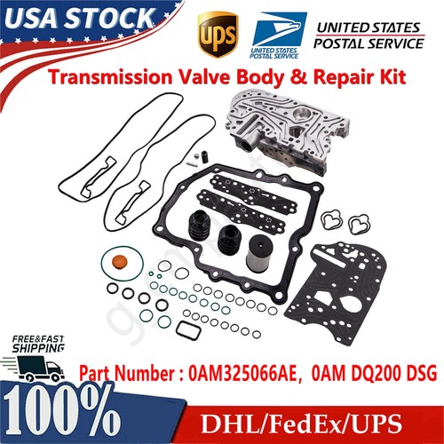 0AM325066AE DQ200 Transmission Valve Body + Repair Kit For Audi VW Skoda 0AM DSG - Picture 1 of 9