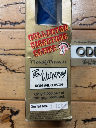ODI Mushroom Grips Ron Wilkerson Signature Old School BMX Grips NOS - Picture 10 of 10