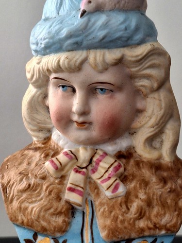 1900's Antique!🔥 German Bisque Porcelain Bust Figurine~A/F - Picture 7 of 7