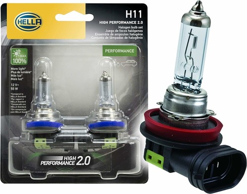 HELLA H11 2.0TB Twin Blister Kit High Performance Bulb, 12V, 55W, 2 Pack - Picture 1 of 2