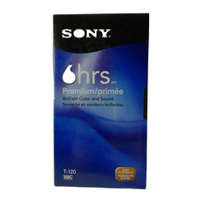 Sony T120VRH Premium Grade VHS Video Tape Brilliant Sound and Color C8-1266
