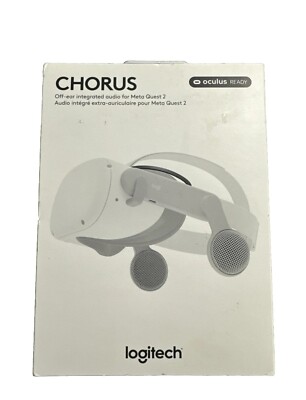 Logitech Chorus VR Off-Ear Integrated Audio for Meta Quest 2 White BRAND NEW