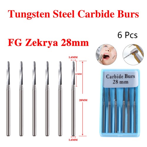 Fresa dentale chirurgica Zekrya Endo-Z carburo di tungsteno FG Bur 21/23/25/28mm - Imagen 76 de 80