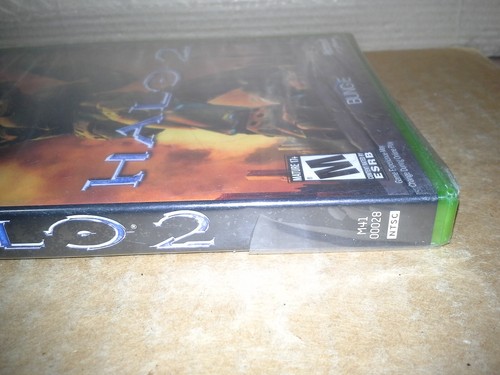 Halo 2 2004 Xbox mit Xbox Live Sticker. Versiegelte - beschädigte Plastikverpackung - Bild 16 von 19