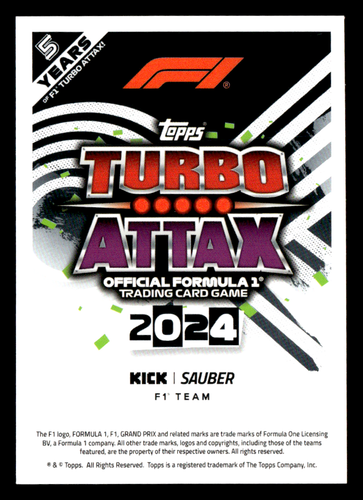 2024 Topps Turbo Attax Formula 1 F1 Complete Your Set Pick Choose Singles 1-200 - Picture 140 of 362