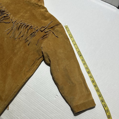 188 West Suede Leather Fringe Jacket Women’s M Coat Boho Western Yellowstone - Picture 14 of 14