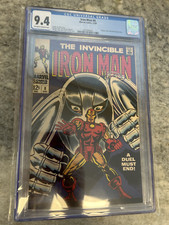 Iron Man #8 CGC 9.4 NM vs. Gladiator Marvel Comics 1968